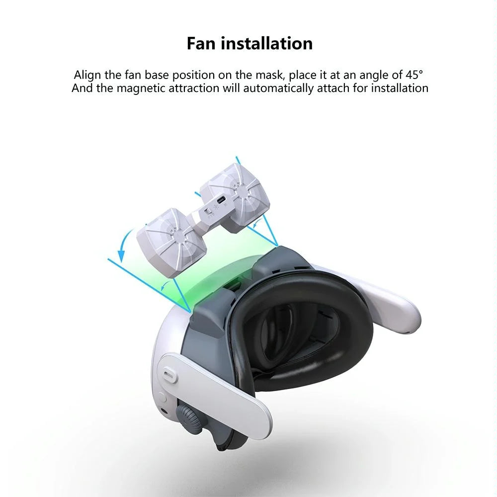 Meta Quest 3 Air Circulation Vr Mask With Anti-Fog Fan-1922443405451988999