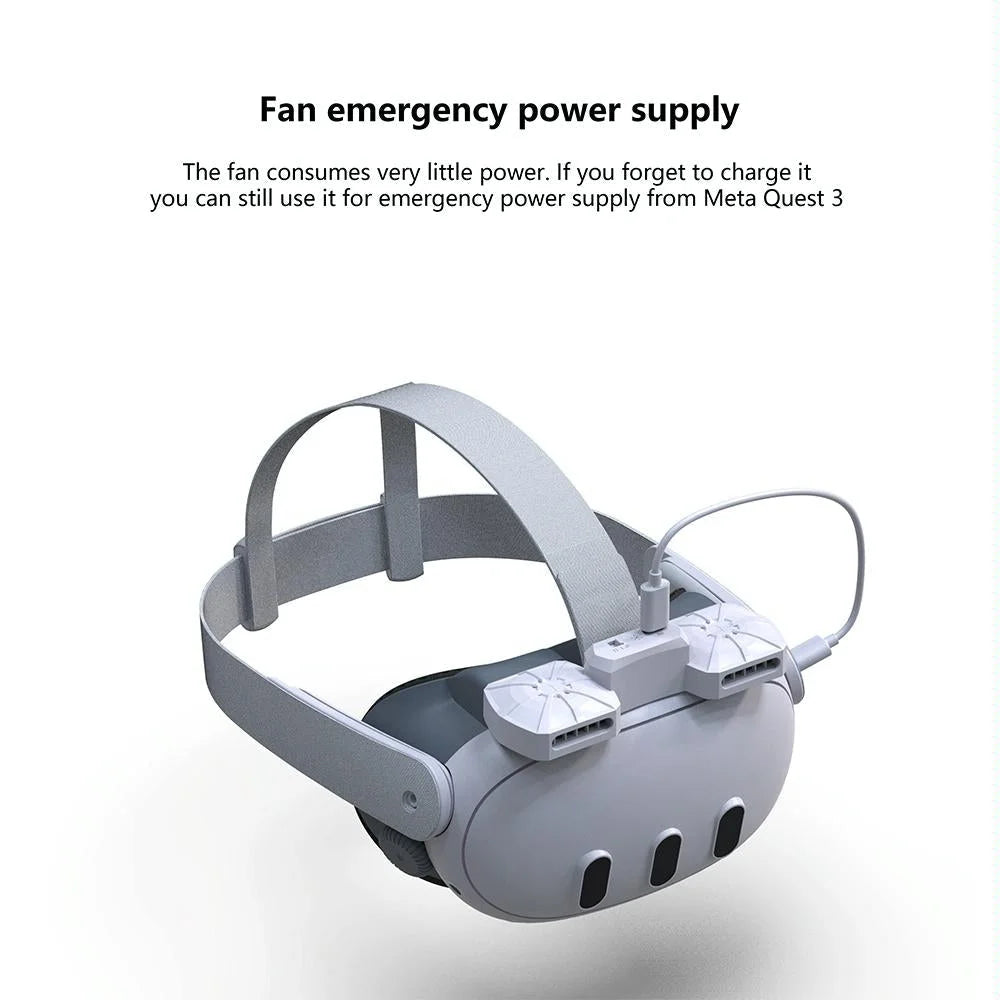 Meta Quest 3 Air Circulation Vr Mask With Anti-Fog Fan-1922443405451988997