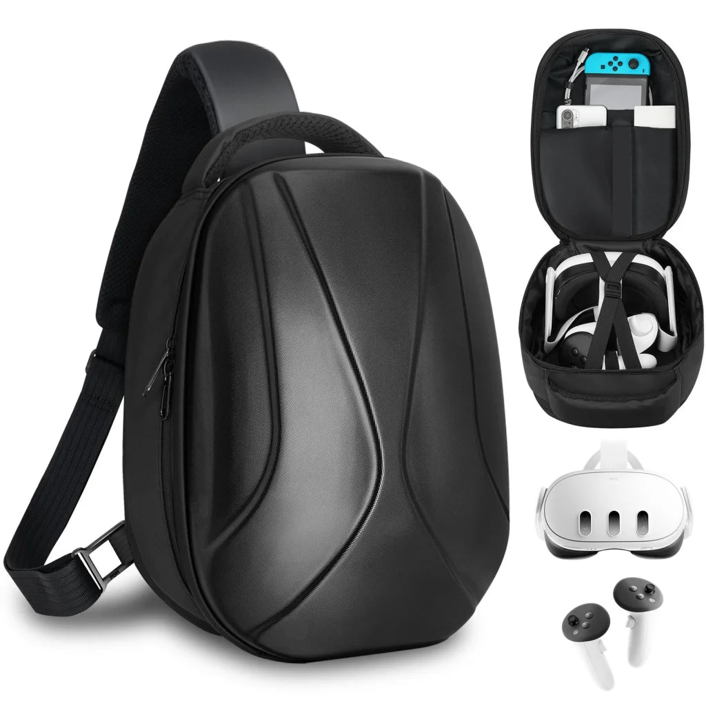 Meta Quest 3 Expandable Suitcase With Shoulder Straps-1922443405057724416