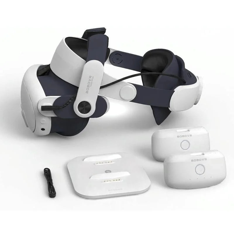 Meta Quest 3 Vr Head Strap With Dual Batteries-1922443386376294400