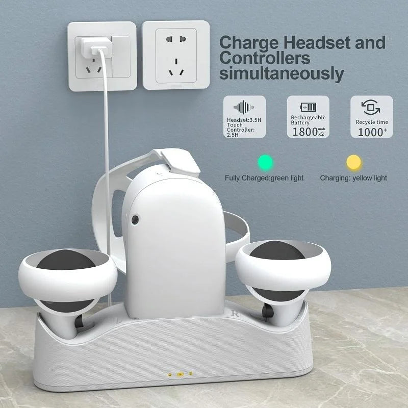 Meta Quest Magnetic Charger With Vr Grip-1969996443796246532