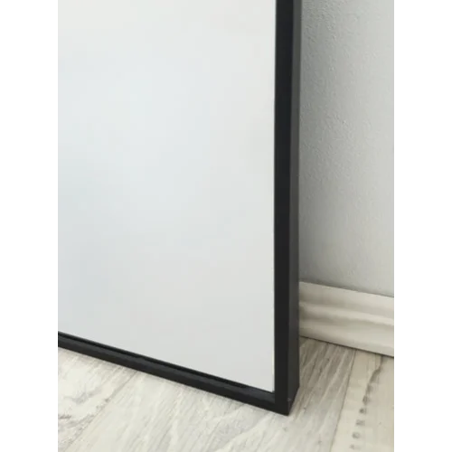 Metal Arch Mirror 80cm x 170cm - Black - Home & Garden >