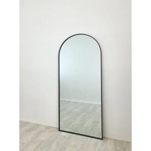 Metal Arch Mirror 80cm x 170cm - Black - Home & Garden >