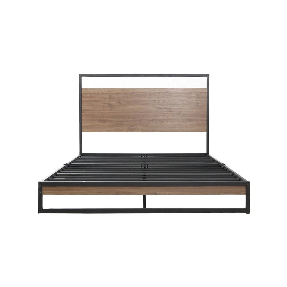 Metal Bed Frame King Single Size Mattress Base Platform