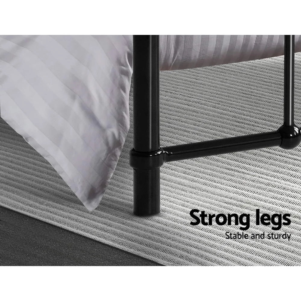 Metal Bed Frame King Single Size Platform Foundation