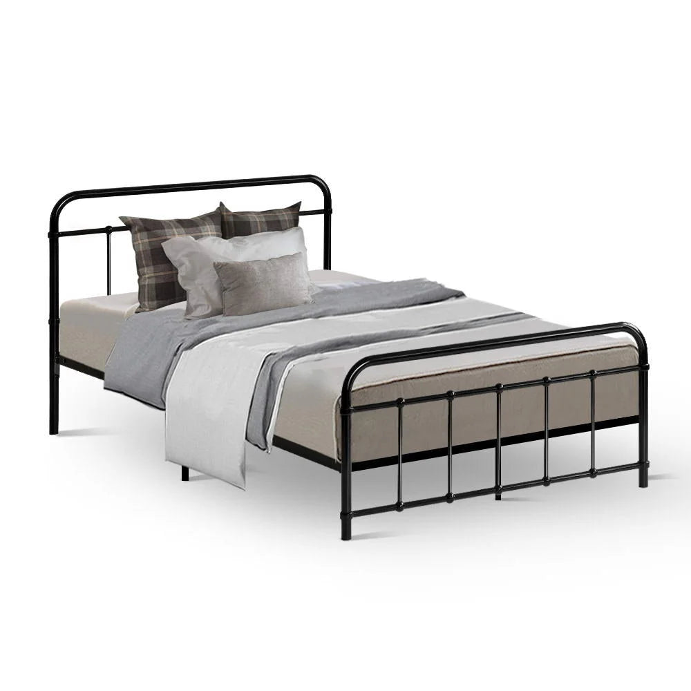 Metal Bed Frame King Single Size Platform Foundation