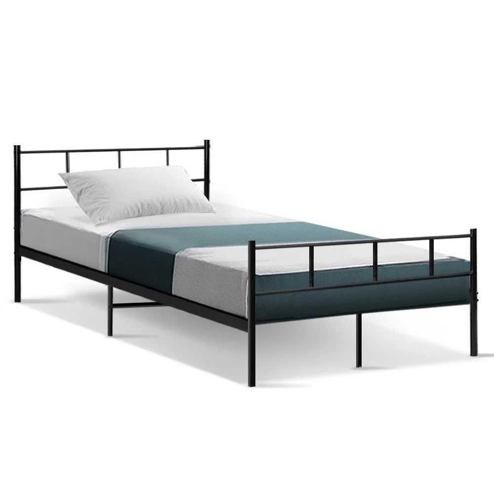 Metal Bed Frame King Single Size Platform Foundation
