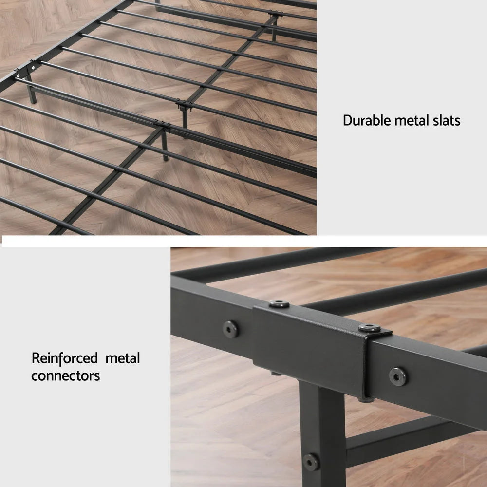 Metal Bed Frame King Size Mattress Base Platform Foundation