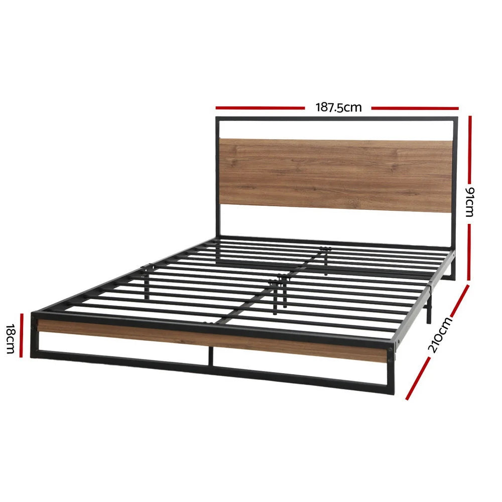 Metal Bed Frame King Size Mattress Base Platform Foundation