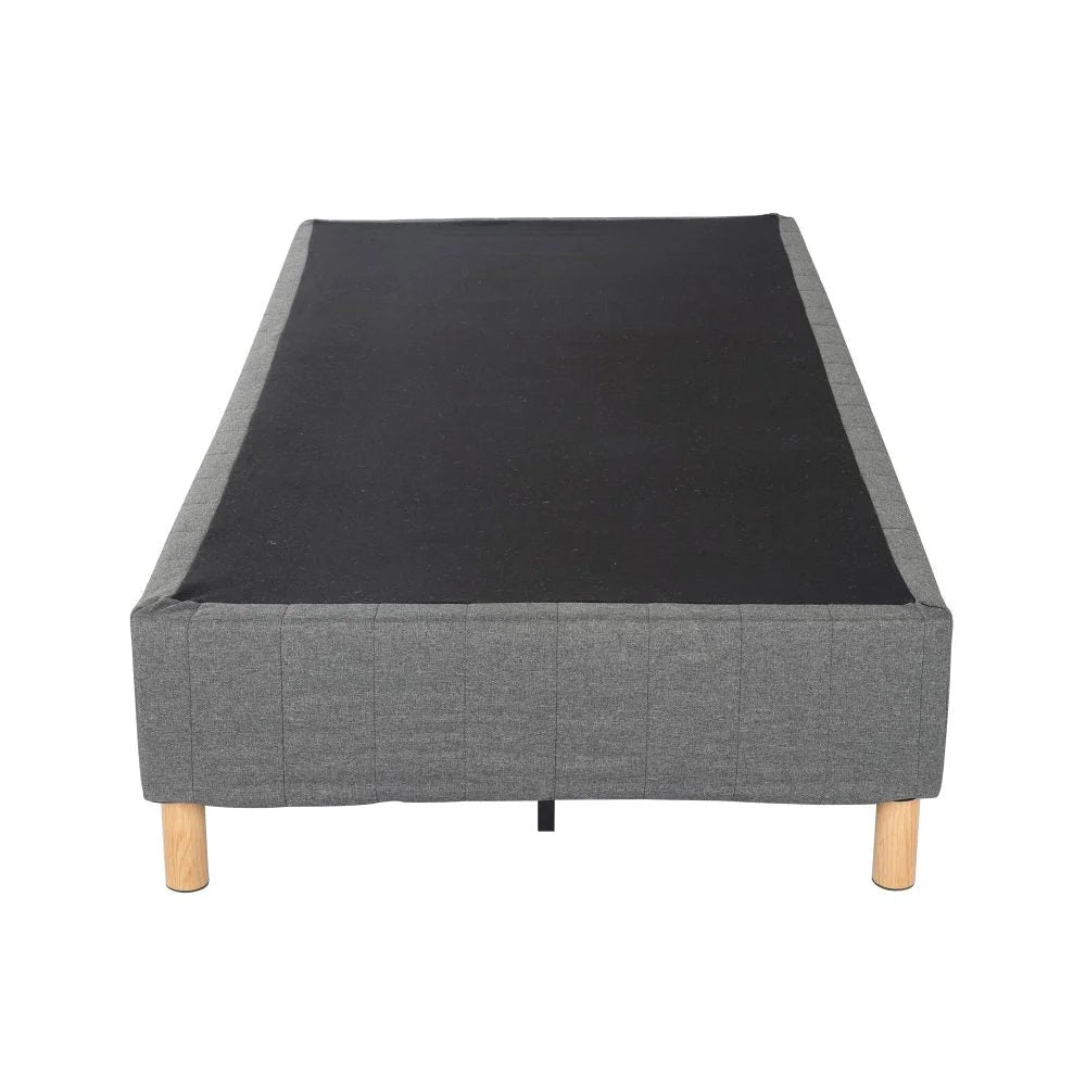 Metal Bed Frame Mattress Foundation - Dark Grey Double