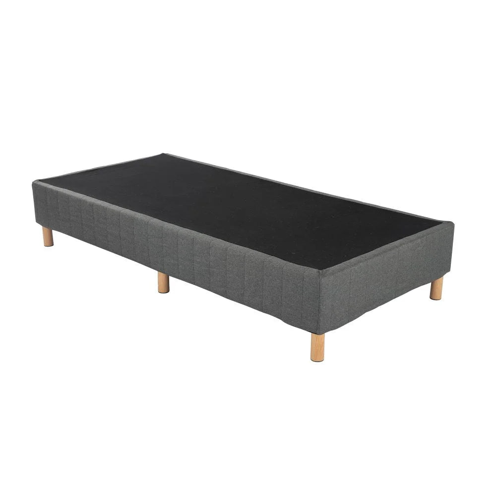 Metal Bed Frame Mattress Foundation - Dark Grey King