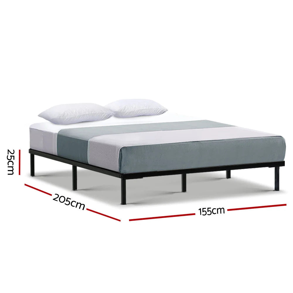 Metal Bed Frame Queen Size Mattress Base Platform