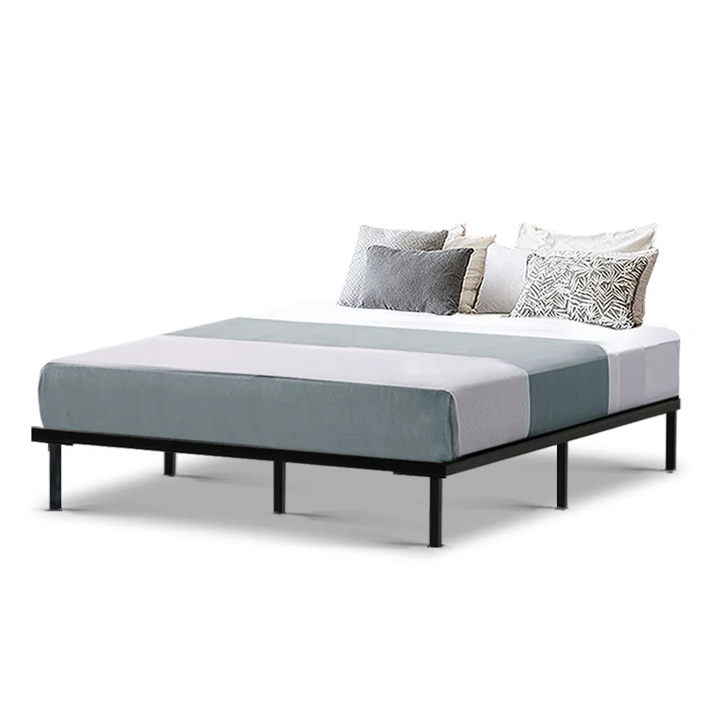 Metal Bed Frame Queen Size Mattress Base Platform