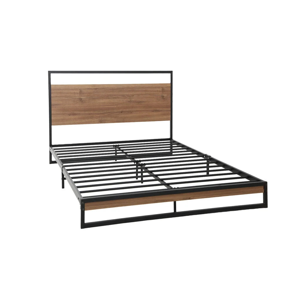 Metal Bed Frame Single Size Mattress Base Platform