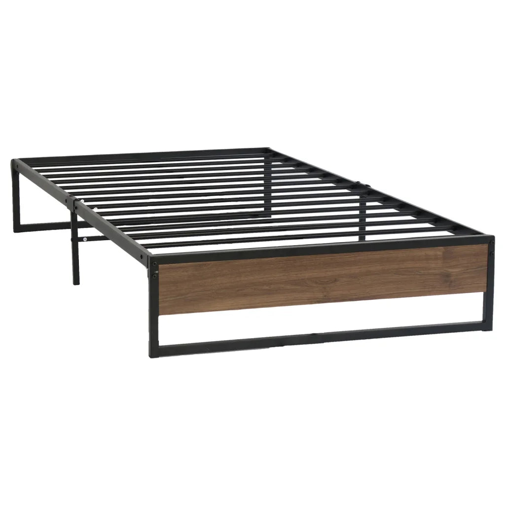 Metal Bed Frame Single Size Mattress Base Platform