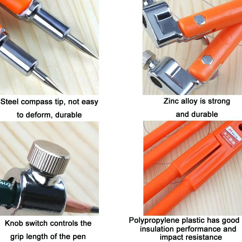 Metal Compass for Woodworking Decor Drawing - Tools >