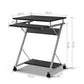 Metal Desk with Pull Out Table Black computer
