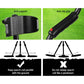 Black metal detector deep outdoor with handles, panels and accessory pieces