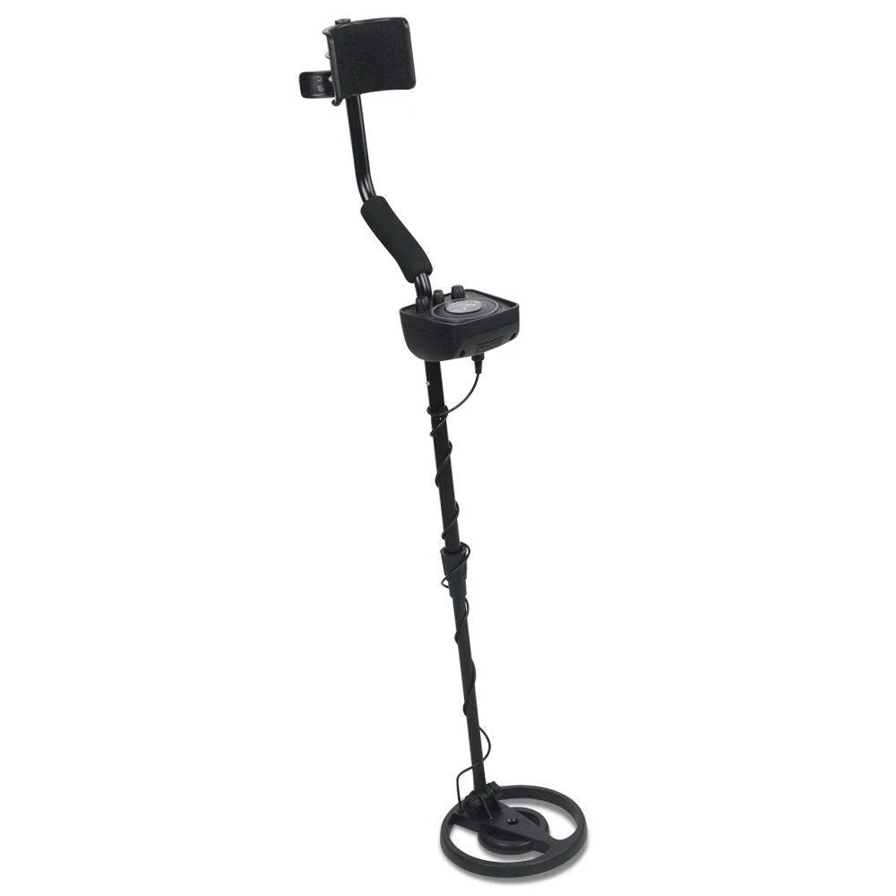 Black metal detector led headphones with outdoor lcd screen