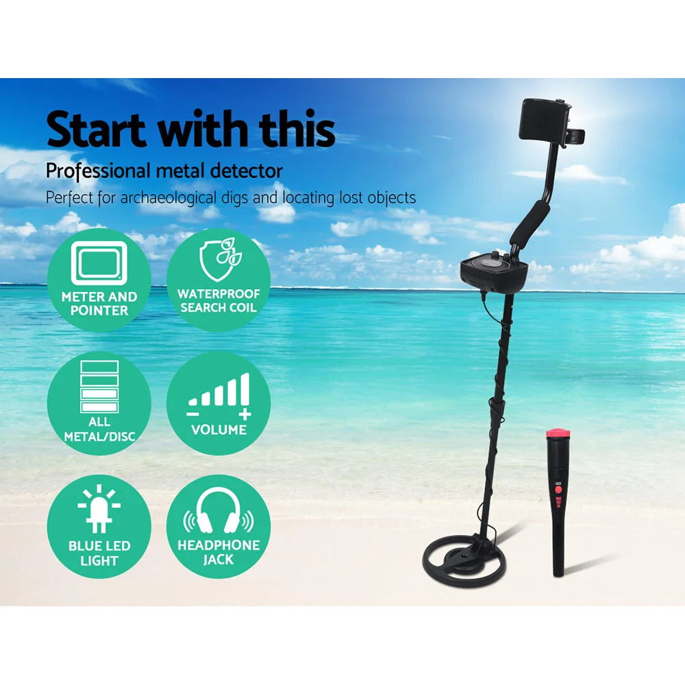 Detector pinpointer deep with sensitive searching treasure hunt