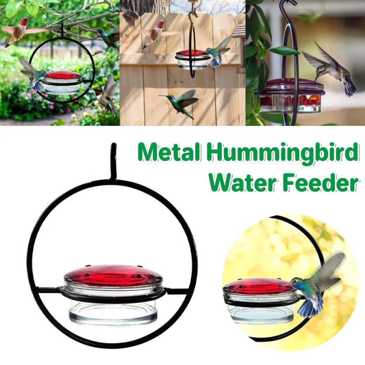 Metal Hummingbird Feeder Simple Design Durable Outdoor