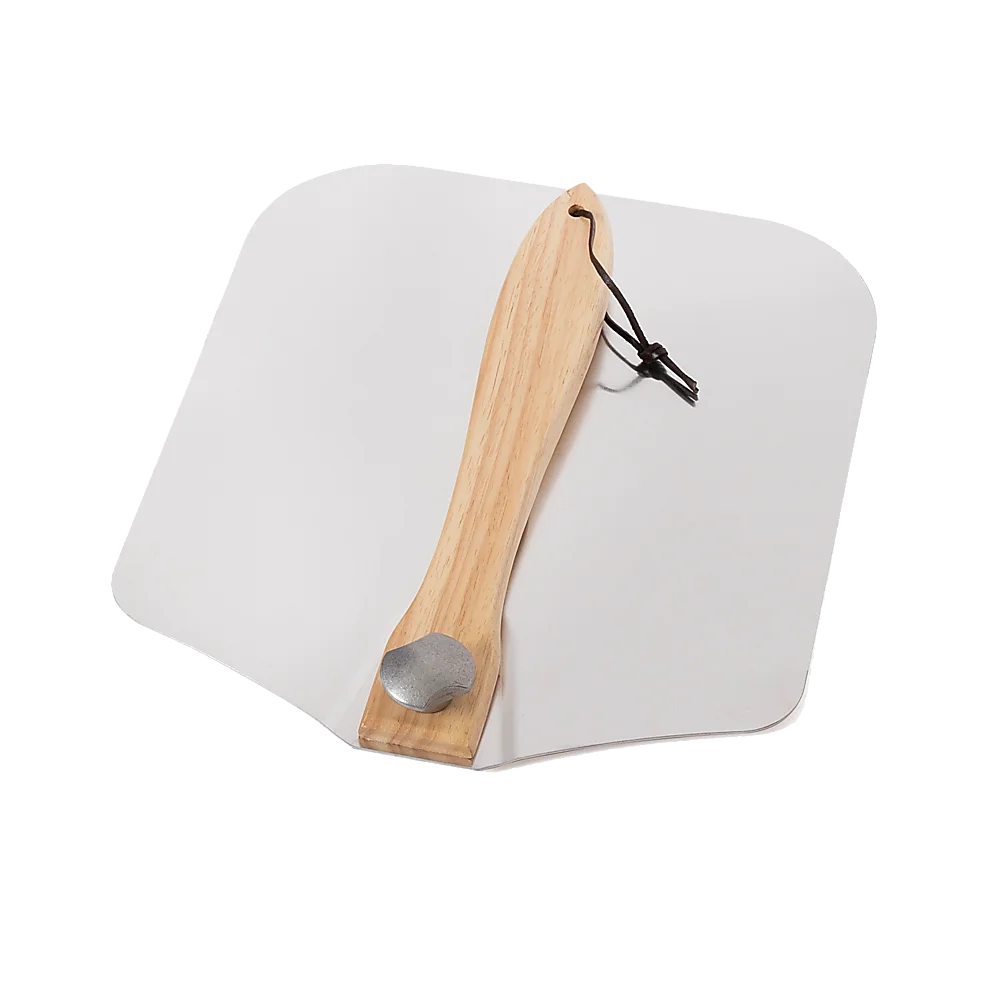 Metal Pizza Peel with Foldable Wood Handle - Home & Garden
