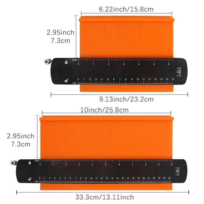 Metal Profile Contour Utensils - 6 & 10 Regular with Lock