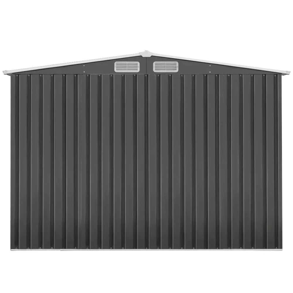 Metal Shed 2.02x3.2m Grey - Garden Furniture
