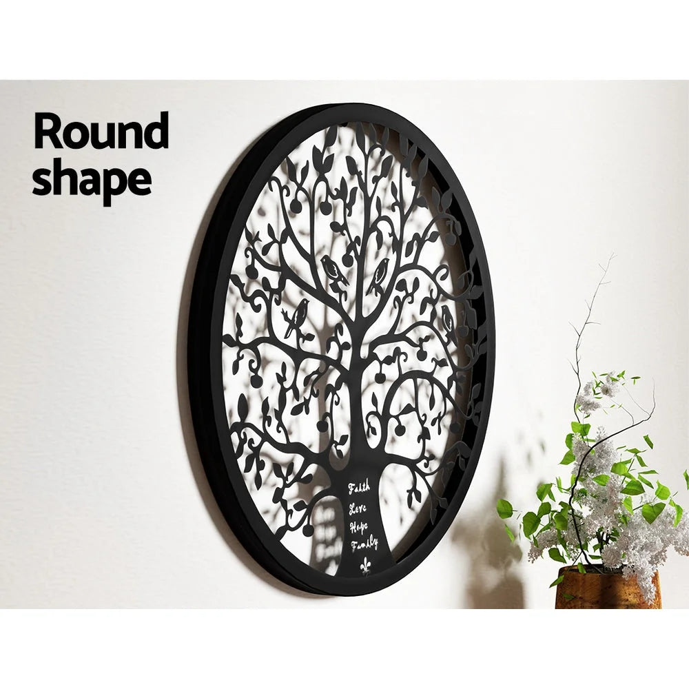 Metal Wall Art Hanging Sculpture Home Decor Leaf Tree