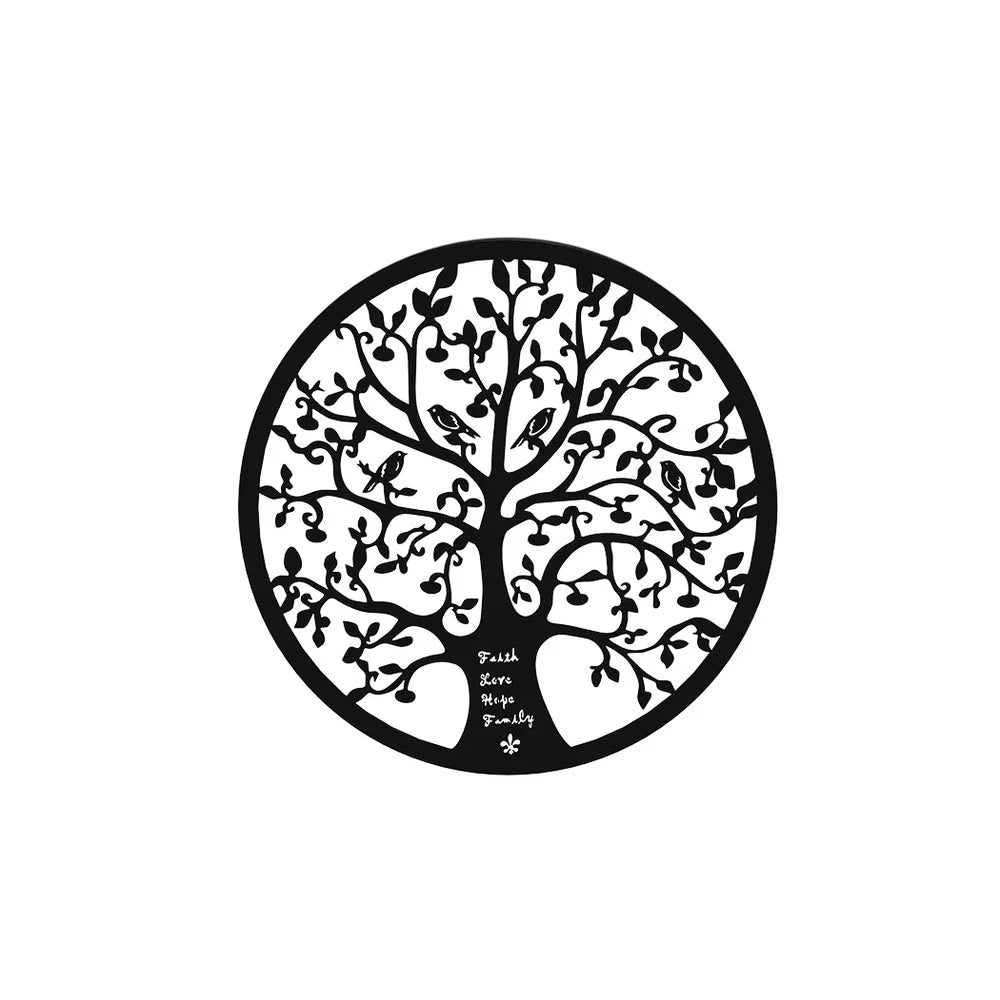 Metal Wall Art Hanging Sculpture Home Decor Leaf Tree