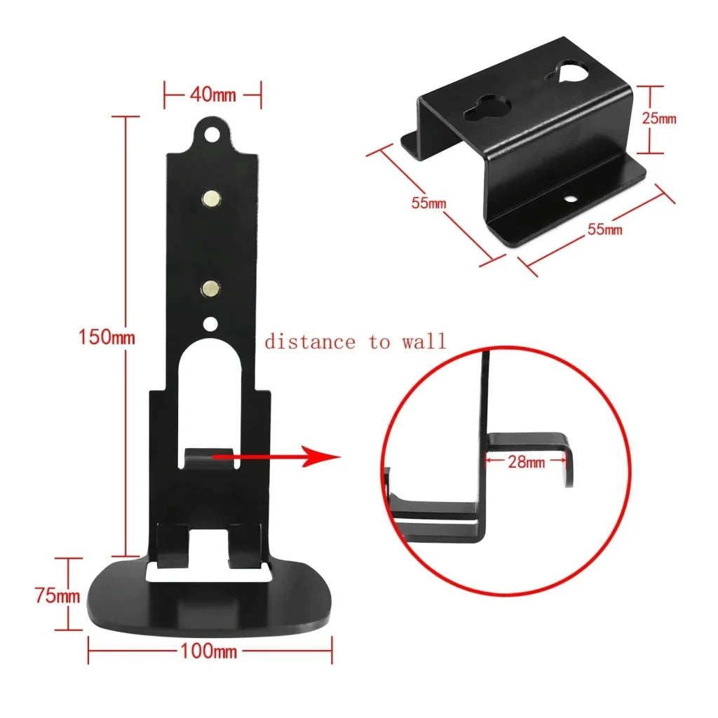 Metal Wall Mount for Wireless Bluetooth Speaker - White