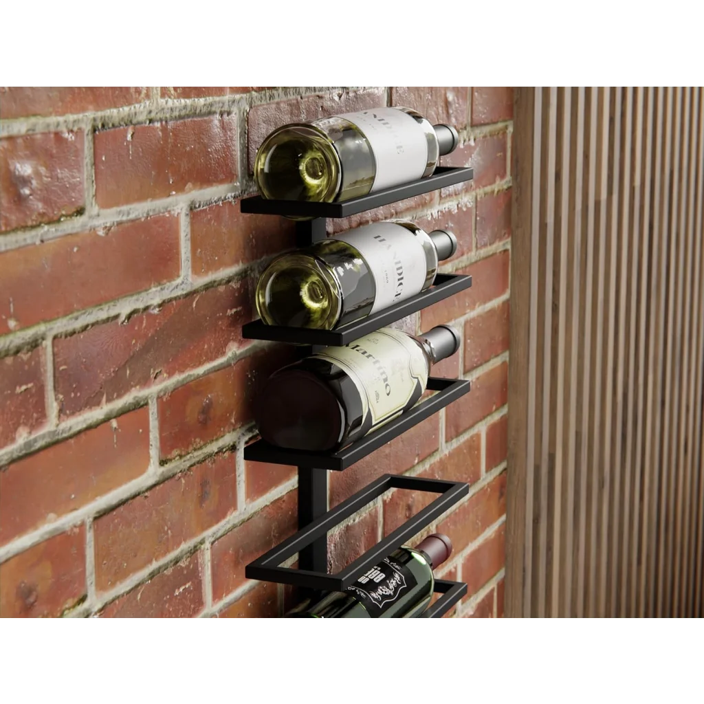 Metal Wall Mount Wine Rack for Wine Bottles Liquor