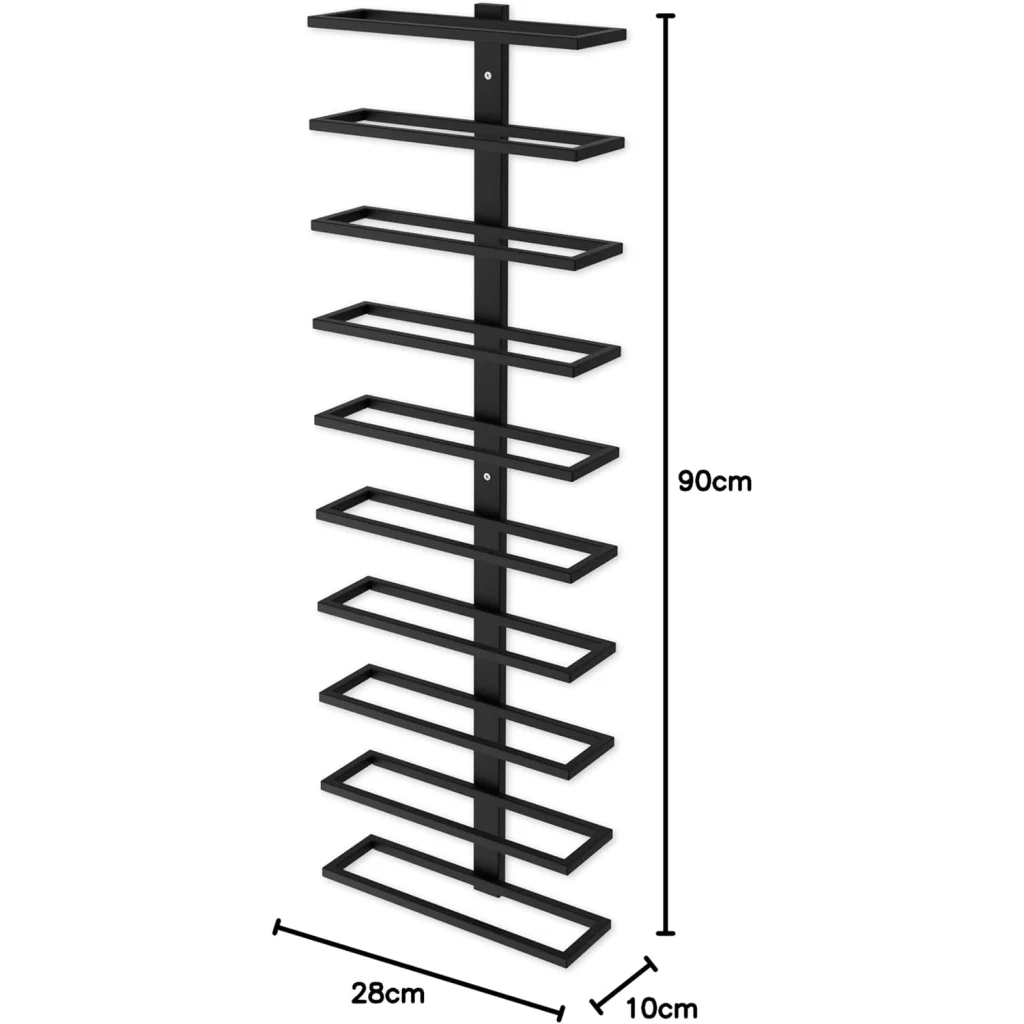 Metal Wall Mount Wine Rack for Wine Bottles Liquor