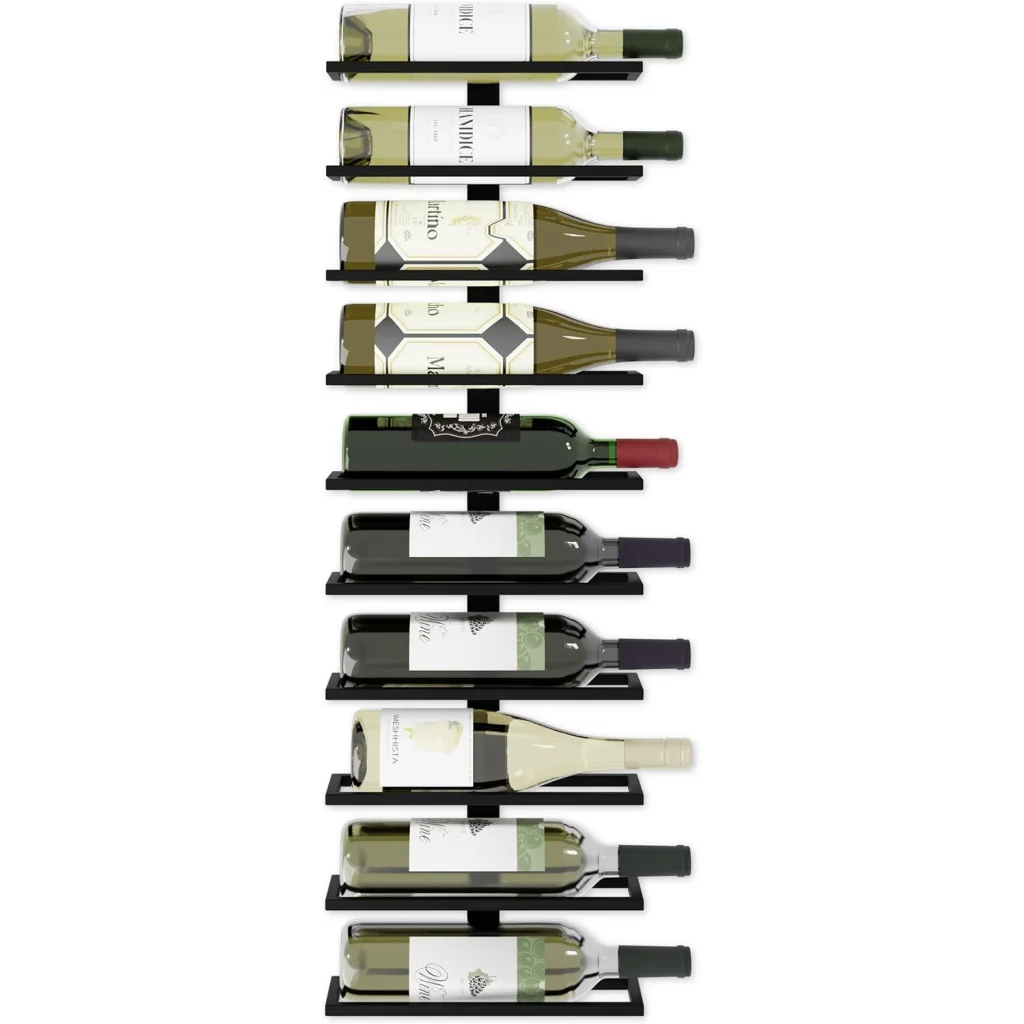 Metal Wall Mount Wine Rack for Wine Bottles Liquor