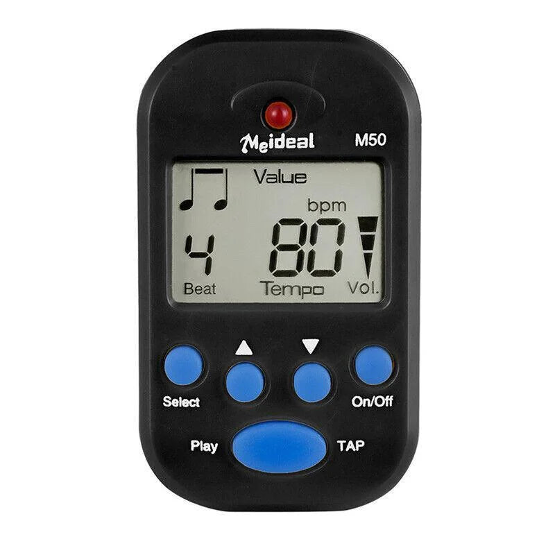 Metronome Digital Lcd Clip-On Mini Professional For Guitar