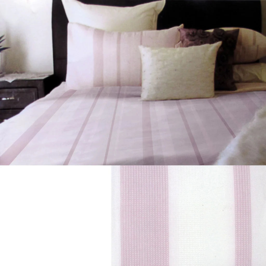 Metropolitan Waffle Quilt Cover Set Queen Pink - Home &