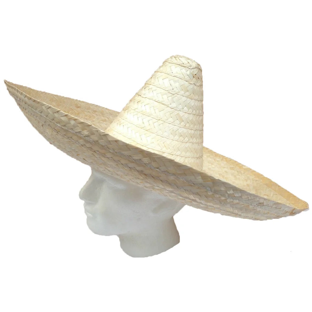Mexican SOMBRERO Beige Fancy Dress Straw Party Costume Hat