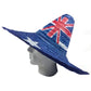 Mexican SOMBRERO Hat w Australian Aussie Flag Design Party