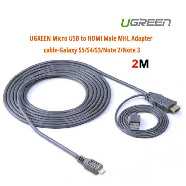MHL Micro USB 11-Pin to HDMI Adapter Cable 2M (20139)