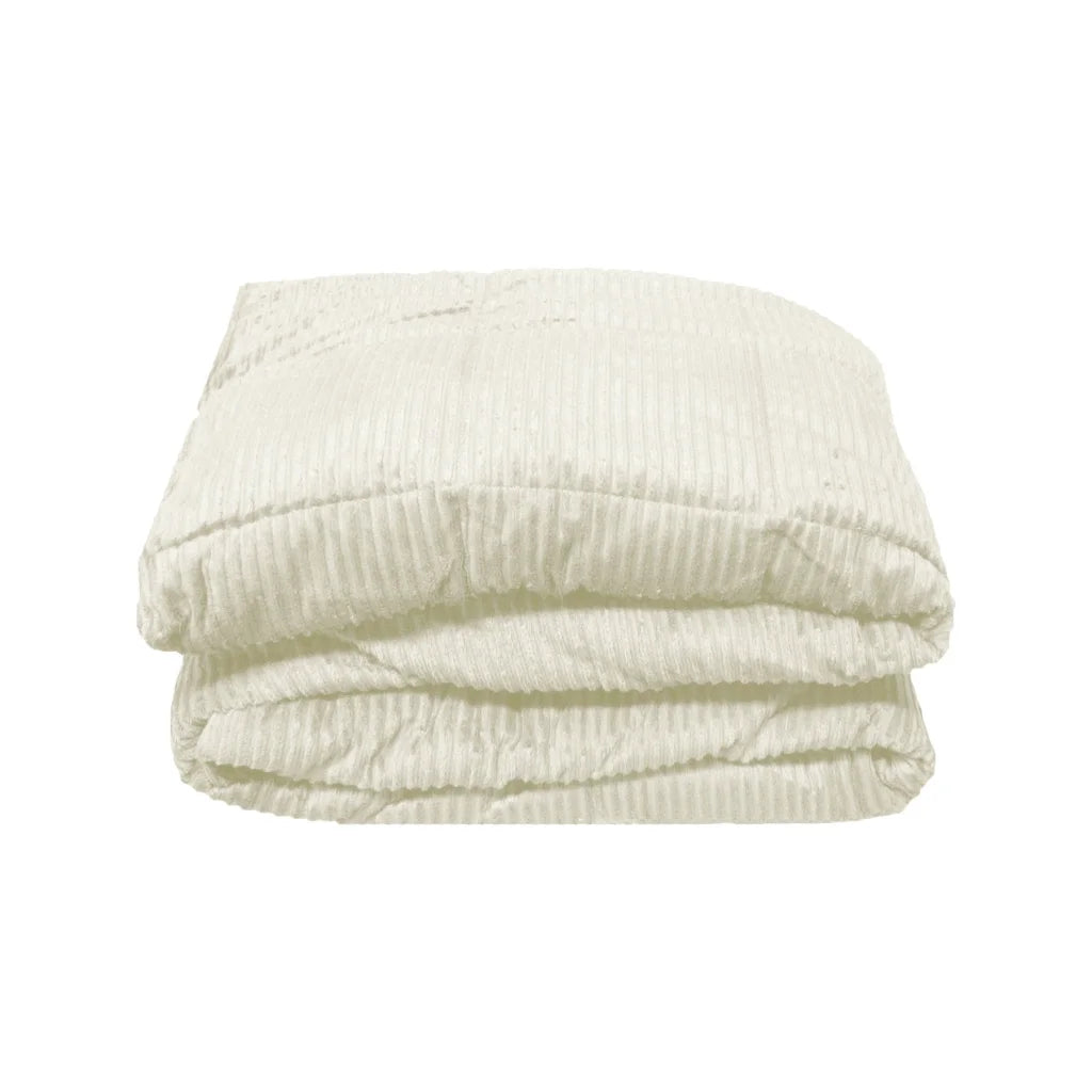 Micro Plush Blanket Cream Single - Hotel Living - Home &