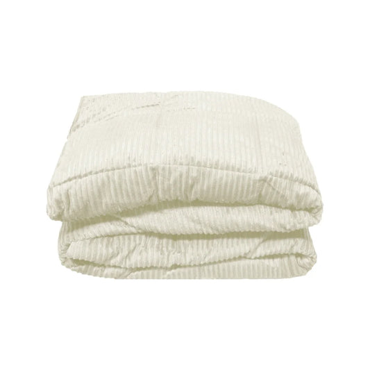 Micro Plush Blanket Cream Single - Hotel Living - Home &