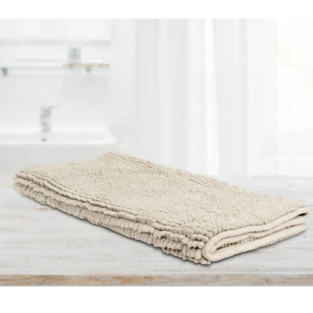 Microfiber Bath Mat Large Stone - Toggle - Home & Garden