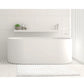 Microfiber Bath Mat Medium White - Toggle - Home & Garden