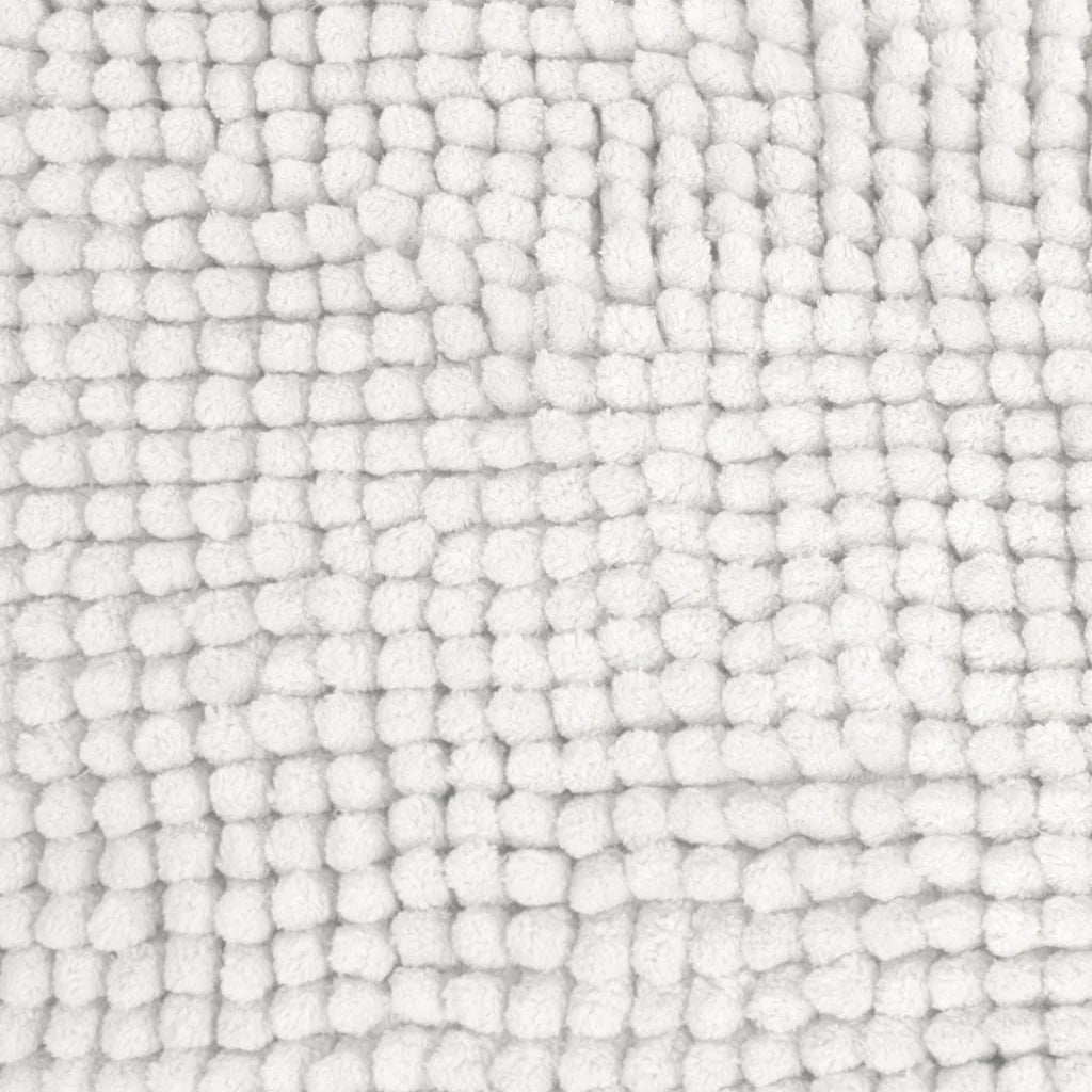 Microfiber Bath Mat Medium White - Toggle - Home & Garden