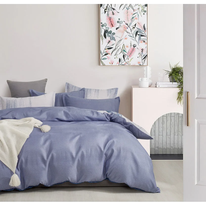 Microfiber Reversible Quilt Cover Set - Chavez - King Size