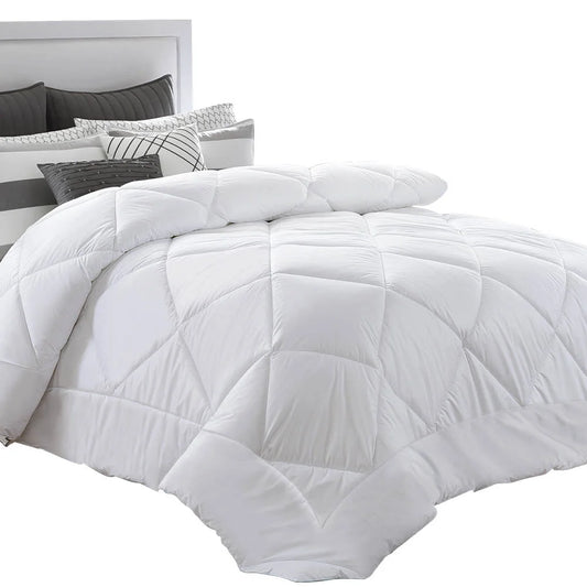 Quilt cover with bedding cover laid flat for bedroom use