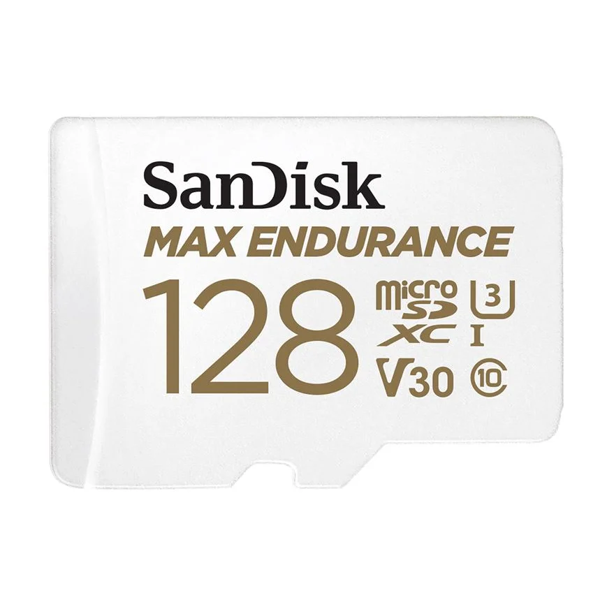 MicroSD Card 128GB MAX High Endurance SQQVR 60,000 Hrs