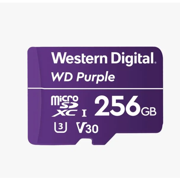 MicroSDXC Card 256GB WD Purple Weather & Humidity Resistant