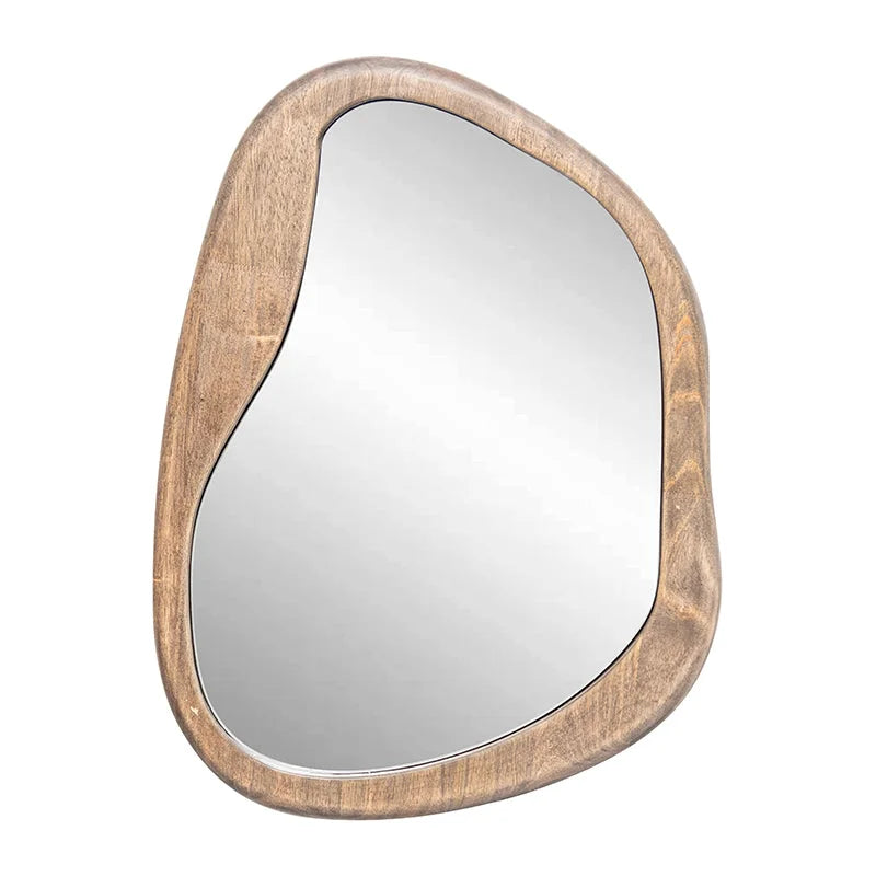 Mid-Century Asymmetric Wall Mirror 49x65cm - Home & Garden