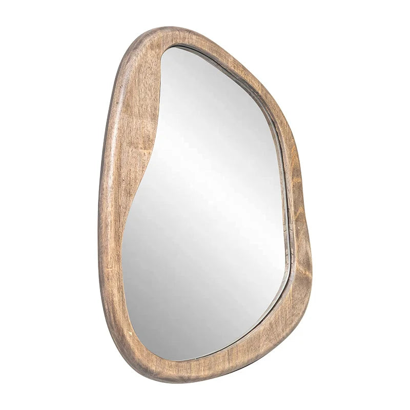 Mid-Century Asymmetric Wall Mirror 49x65cm - Home & Garden